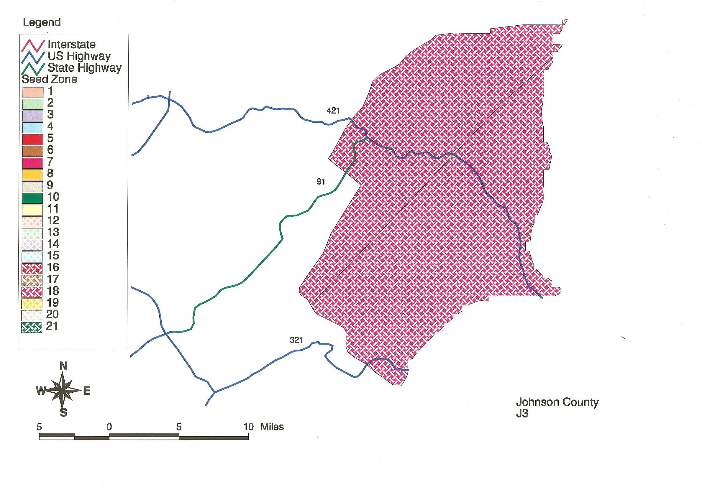 Johnson County Seed Zone Map