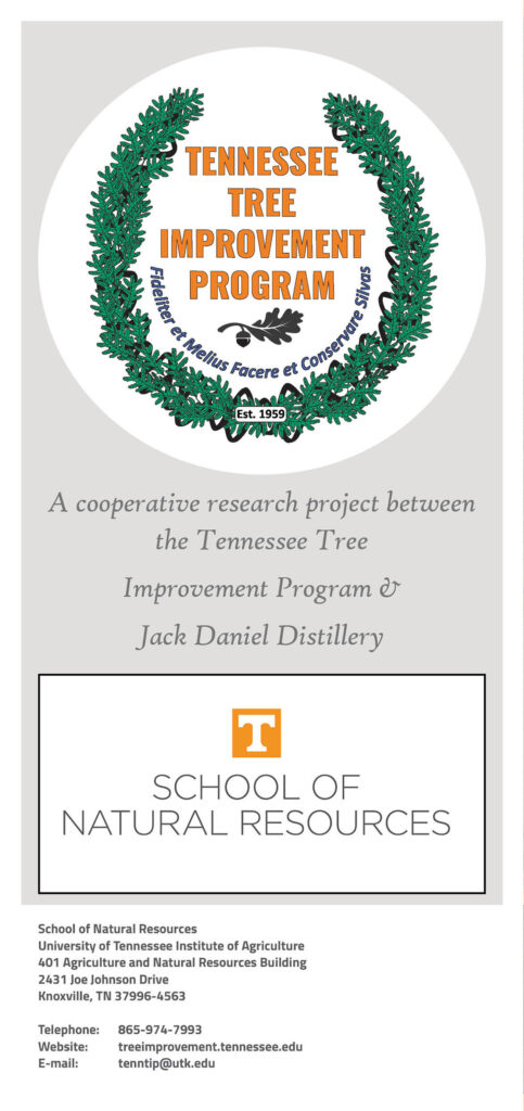 Forest Tree Seed Orchards at the Jack Daniel Distillery Brochure page 6